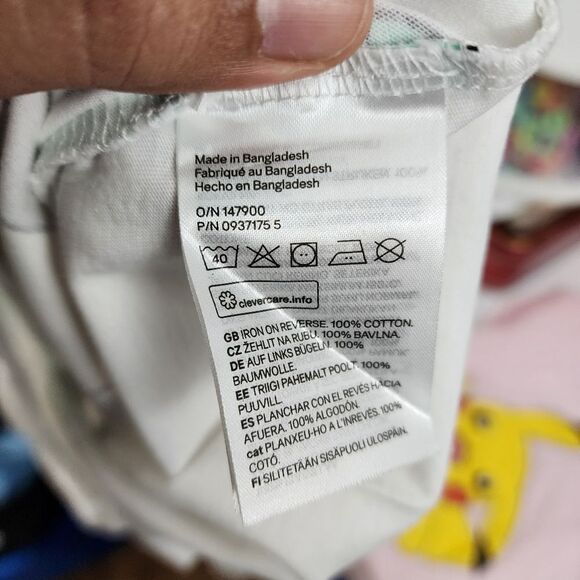 H&M Girls Pokemon Pikachu & Jigglypuff Blue & Pink T-shirt Set of 2 NEW - Picture 8 of 8